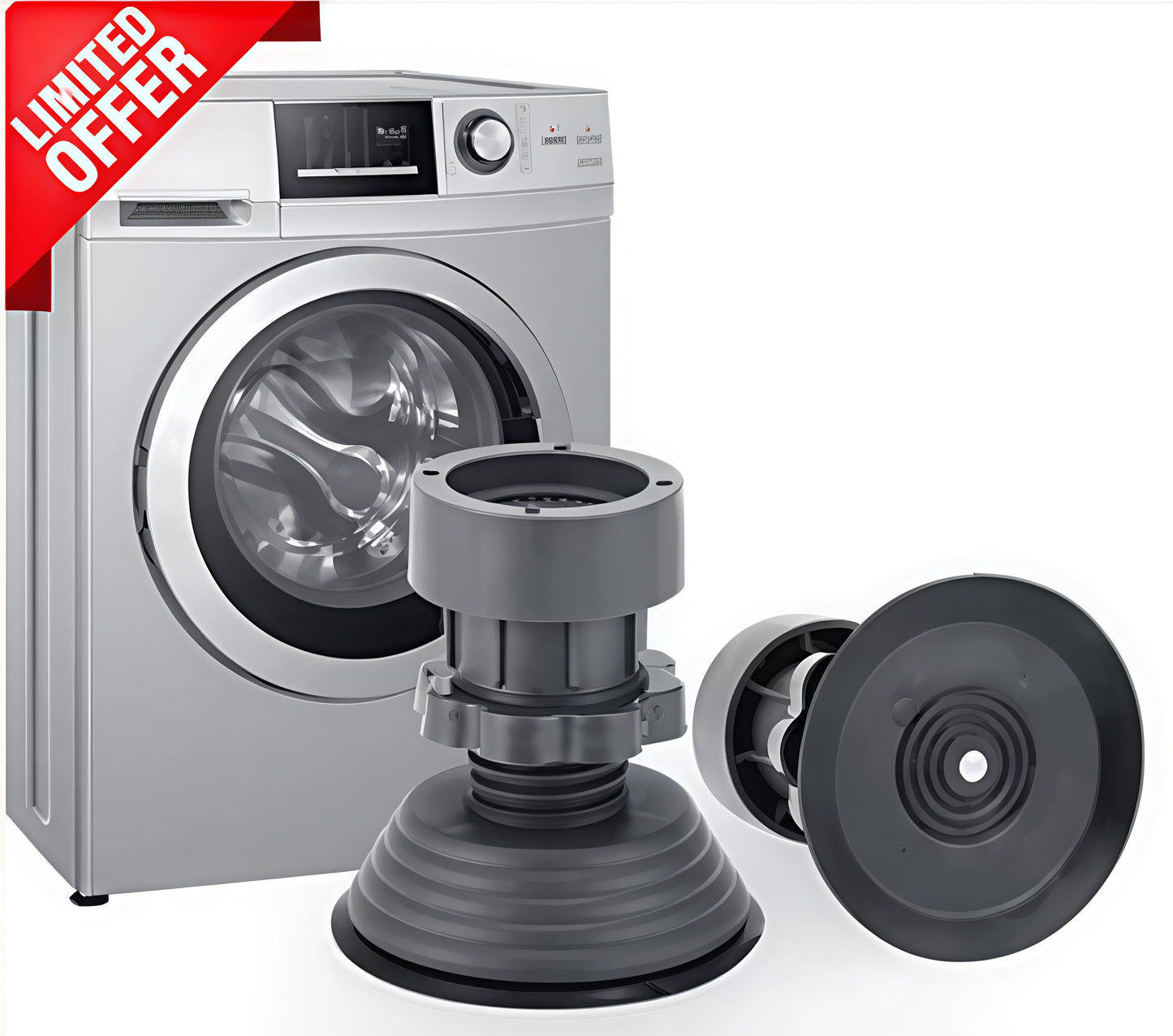 Height Adjustable Anti Vibration Washing Machine Stand (Pack of 4)