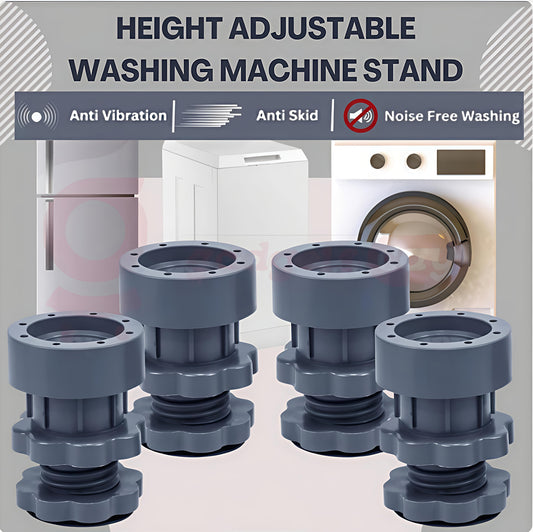Height Adjustable Anti Vibration Washing Machine Stand (Pack of 4)