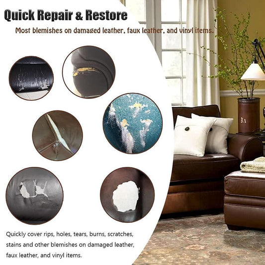 Self-Adhesive Leather Repair Sheet ( Black )