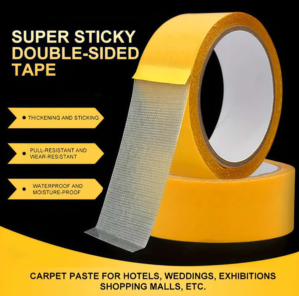 Double Sided Adhesive Grid Carpet Tape
